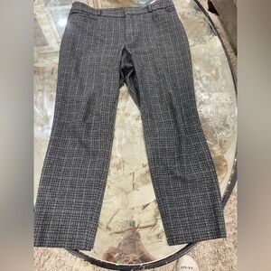 Banana Republic Gray Plaid Ankle Pants